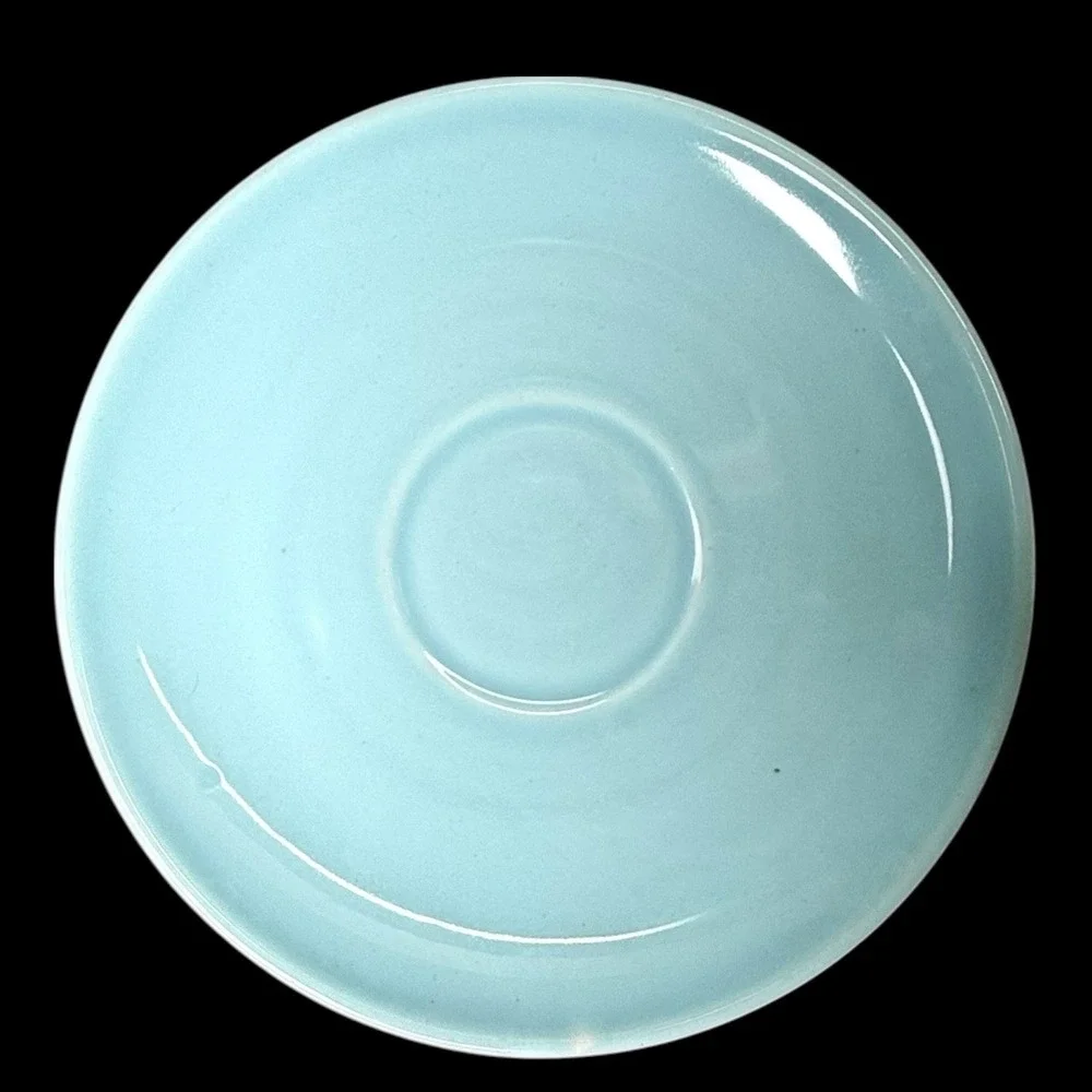 Steubenville Pottery Fairlane Cup & Saucer Coffee Cup‎ Teacup Pink Blue Floral